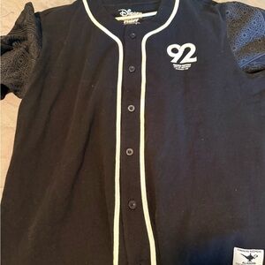 Disney  Black Baseball Shirt
